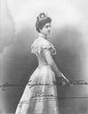 Queen Elena photo dedicted to Mme. Iryphosa Bates Batcheller