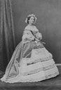 Queen Louise of Denmark in expansive flounced crinoline dress From pinterest.com/sharonbending3/denmark-christian-ix-queen-louise-of-hesse-kessel/ despot detint X 1.5