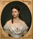 Queen Lovisa of Danmark oval portrait by Amalia Lindegren (location unknown to gogm)
