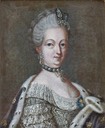 Queen Sophie-Magdalene of Sweden, née Denmark by Lorens Pasch the Younger (location unknown to gogm)