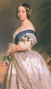 1842 Queen Victoria wearing sapphire jewelry by Franz Xavier Winterhalter (Versailles)