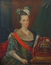 Rainha Dona Maria I de Portugal wearing jewels near regalia by ? (Marcos & Marcos)the lost gallery