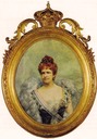 1905 (?) Queen Maria Pia wearing a voluminous boa by ? (location unknown to gogm)