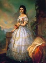 Empress Sisi in a traditional Hungarian gown by ? (location unknown to gogm)