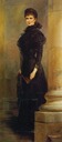 ca. 1893 Sisi posing indoors in slim black dress by ? (location unknown to gogm)
