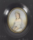 Sophie d'Alencon oval portrait in frame