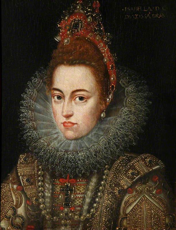 The Infanta Isabella Clara Eugenia (1566–1633), Archduchess of Austria after Frans Pourbus the younger (Knole - Sevenoaks, Kent UK) bbc