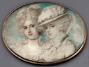 1789 The Waldegrave Sisters - Lady Anna Horatia and Lady Charlotte Maria by Richard Cosway (auctioned by Christie's)