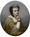 Virginia Oldoini, Countess of Castiglione oval portrait by ? (location unknown to gogm)